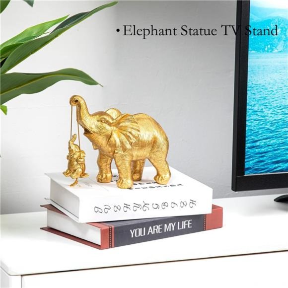 Elephant Statue Home Decor, Birthday Gifts for Mom&Women, Good Luck Elephant - Picture 5 of 7